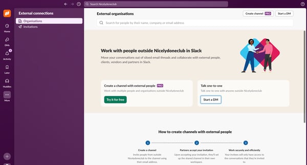 External - Nicelydoneclub - 1 new item - Slack from Slack