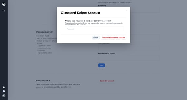 Ionic Dashboard from Ionic