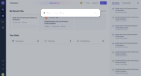 Scribe | Workspace screen