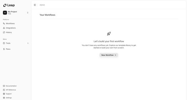 Leap AI | Automate any workflow with AI screen