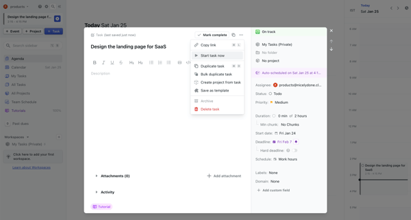 Design the landing page for SaaS - Motion screen