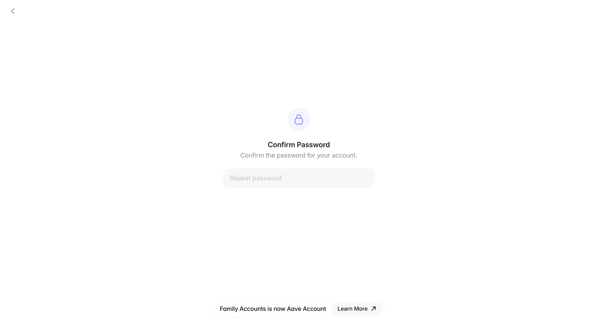 Aave Account screen