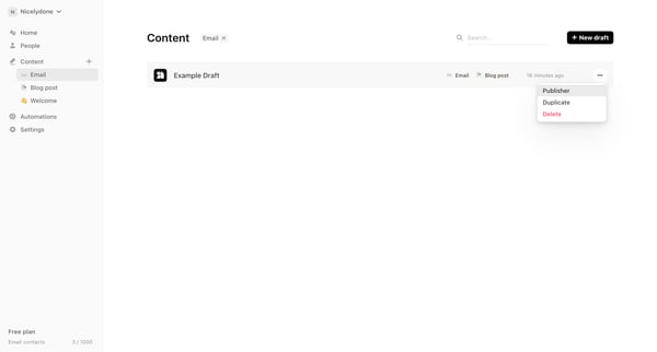 Audienceful screen