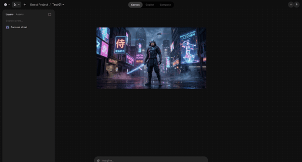Test 01 / Guest Project - Morphic Studio screen