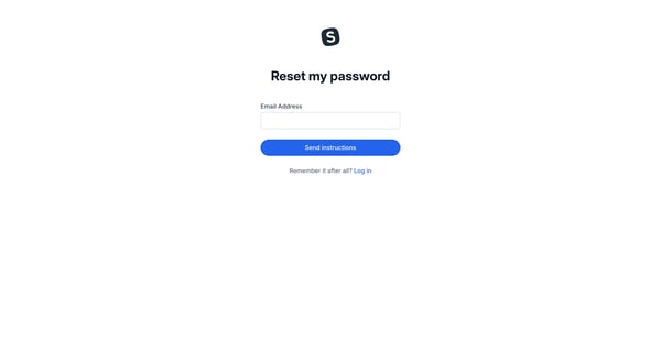 Reset my password from SavvyCal