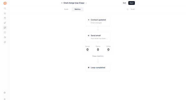 Email change loop (Copy) screen