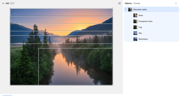 Mountain Valley Sunrise 3 - Image screen