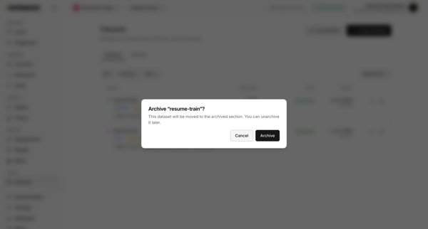 Datasets | inference.net screen