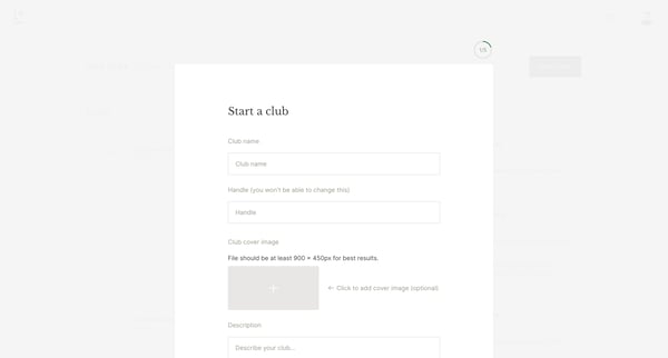 Clubs | Literal screen
