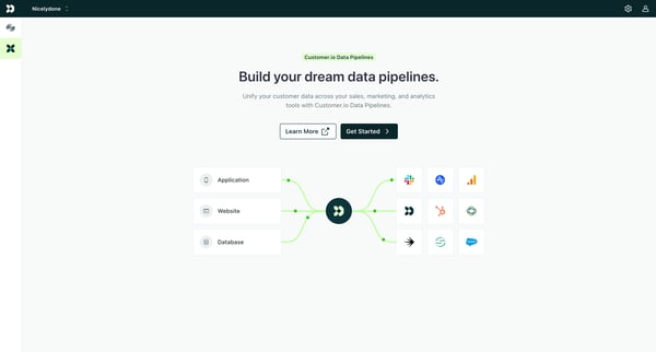 Customer.io screen