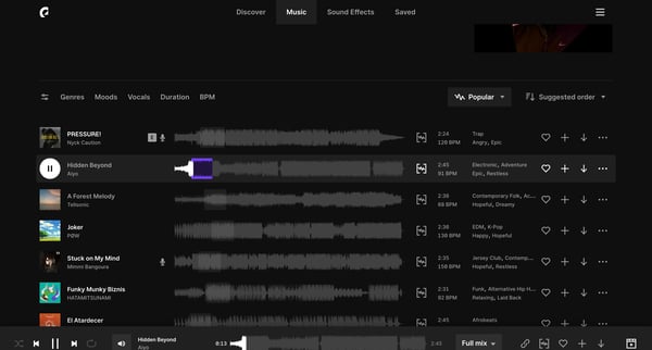 Now Trending Playlist | Epidemic Sound from Epidemic Sound