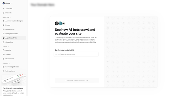 Profound | Answer Engine Optimization screen