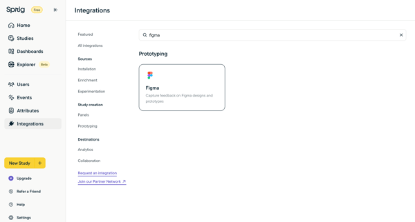 Sprig - Integrations from Sprig