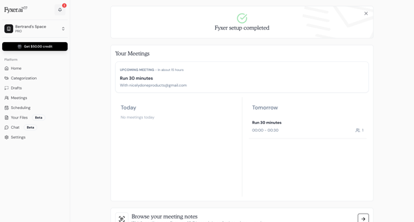Fyxer AI screen