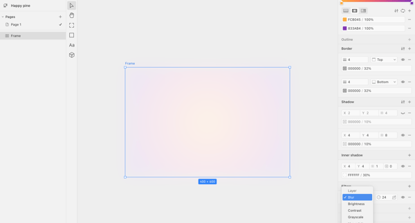 Happy pine · Paper screen