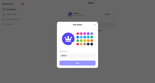 Aave Account screen