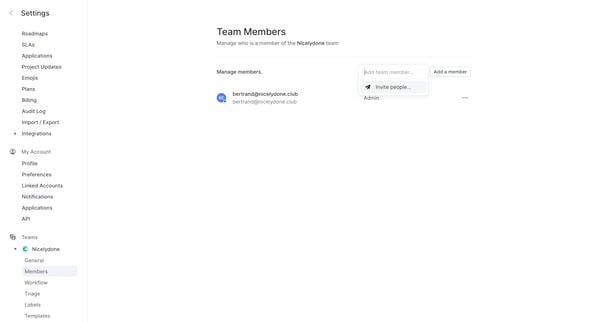 Team members from Linear