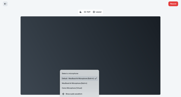 Vimeo screen