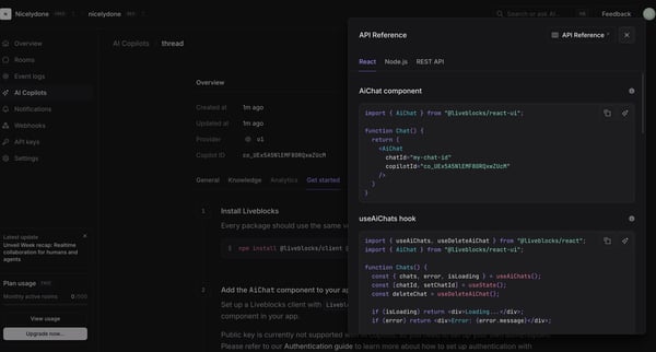 nicelydone (Development) | AI Copilots from Liveblocks