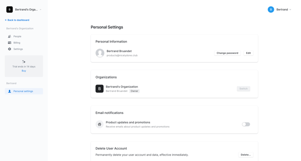 Personal Settings | Overflow from Overflow