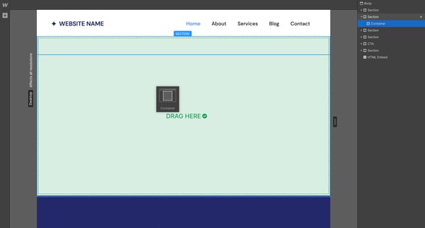 Webflow - Create basic layouts screen