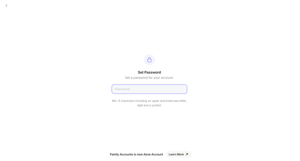 Aave Account screen