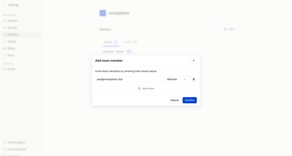 Dashboard - Hookdeck screen