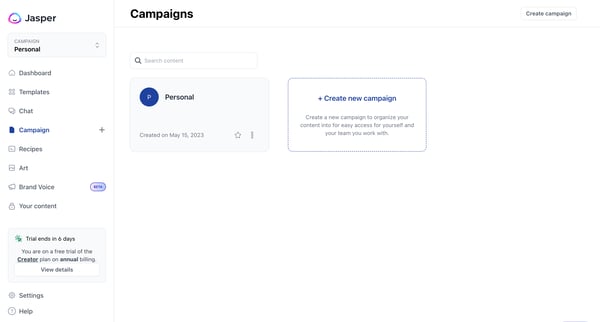 Campaigns - Jasper from Jasper