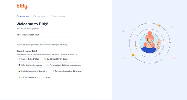 Bitly. The power of the link. screen