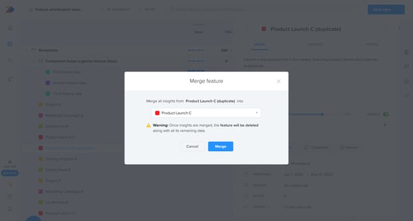 Feature prioritization sample - Features | Productboard from Productboard