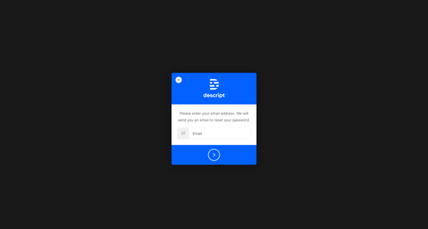 Descript screen