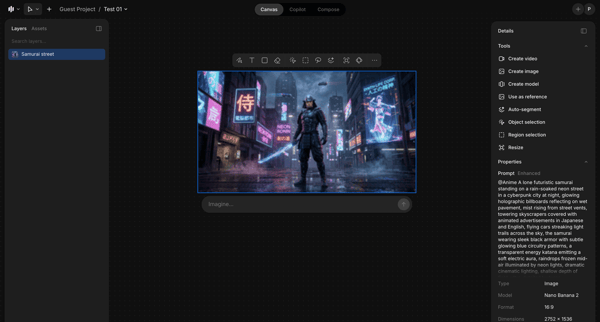Test 01 / Guest Project - Morphic Studio screen