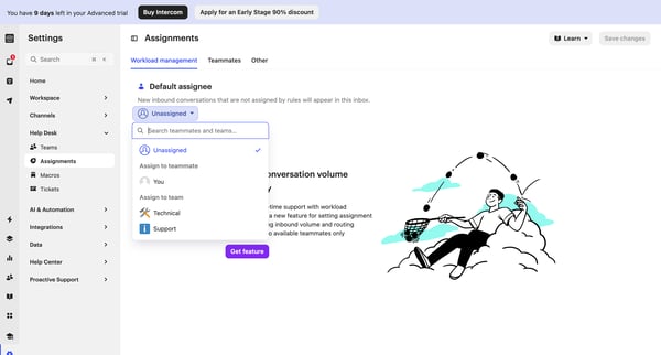 Workload management | Nicelydone Intercom from Intercom