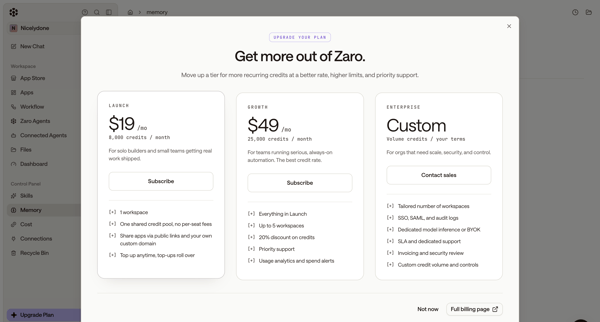 Zaro - The Context Layer for Enterprise AI screen