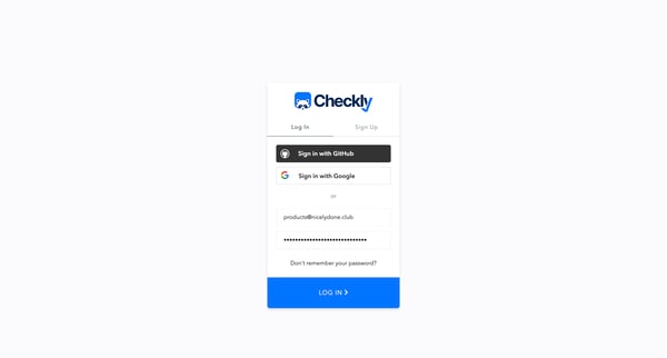 Sign In with Auth0 screen