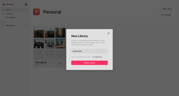 Personal | Raster screen