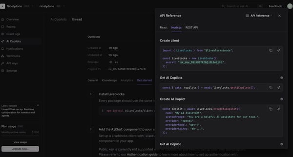 nicelydone (Development) | AI Copilots from Liveblocks