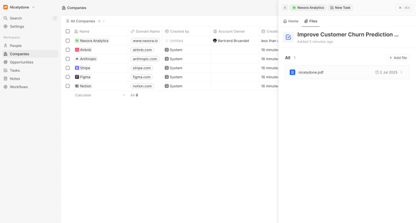 All Companies - Companies screen