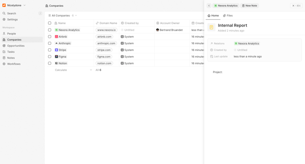 All Companies - Companies screen
