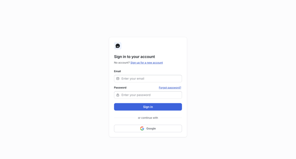 Sign In | UserJot screen
