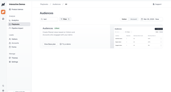 Audiences · nicelydone3 screen