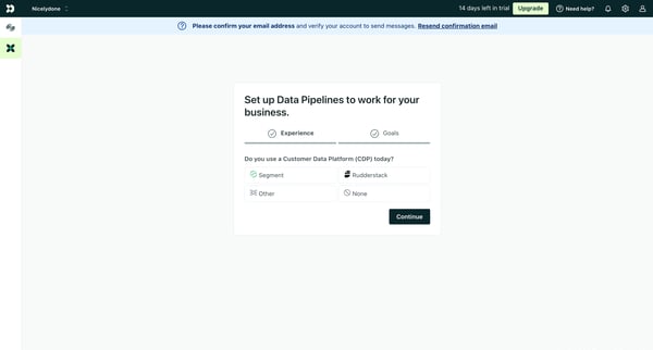 Customer.io screen
