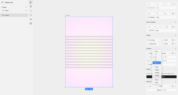 Happy pine · Paper screen