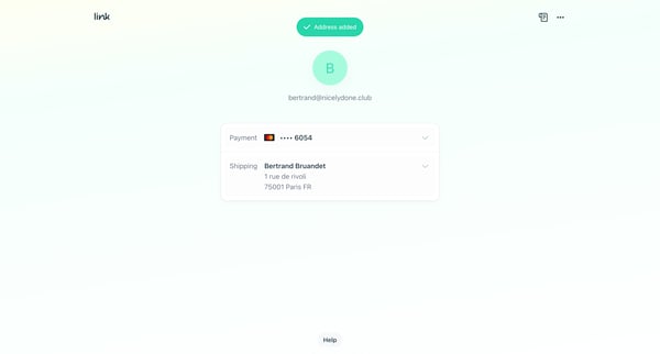 Link screen