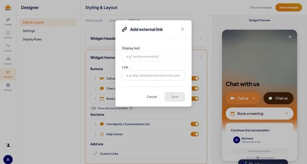 ServiceBell - Widget Designer from ServiceBell