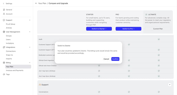 DevRev screen