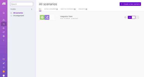 Scenarios | Make screen