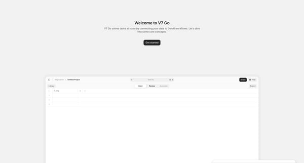 V7 Go screen