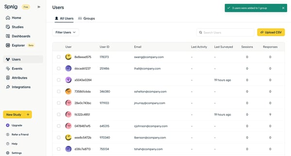Sprig | User Insights Platform for Teams Building Better Product E from Sprig