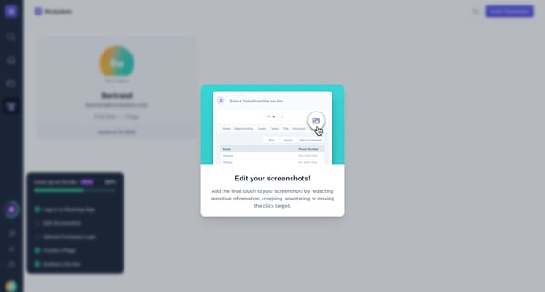 Scribe | Workspace screen